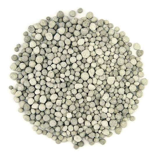 Pale grey-green triple super phosphate granules